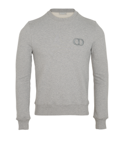 Christian Dior CD Icon Sweatshirt, Mens, Cotton, Grey, Sz 2XS, 3*