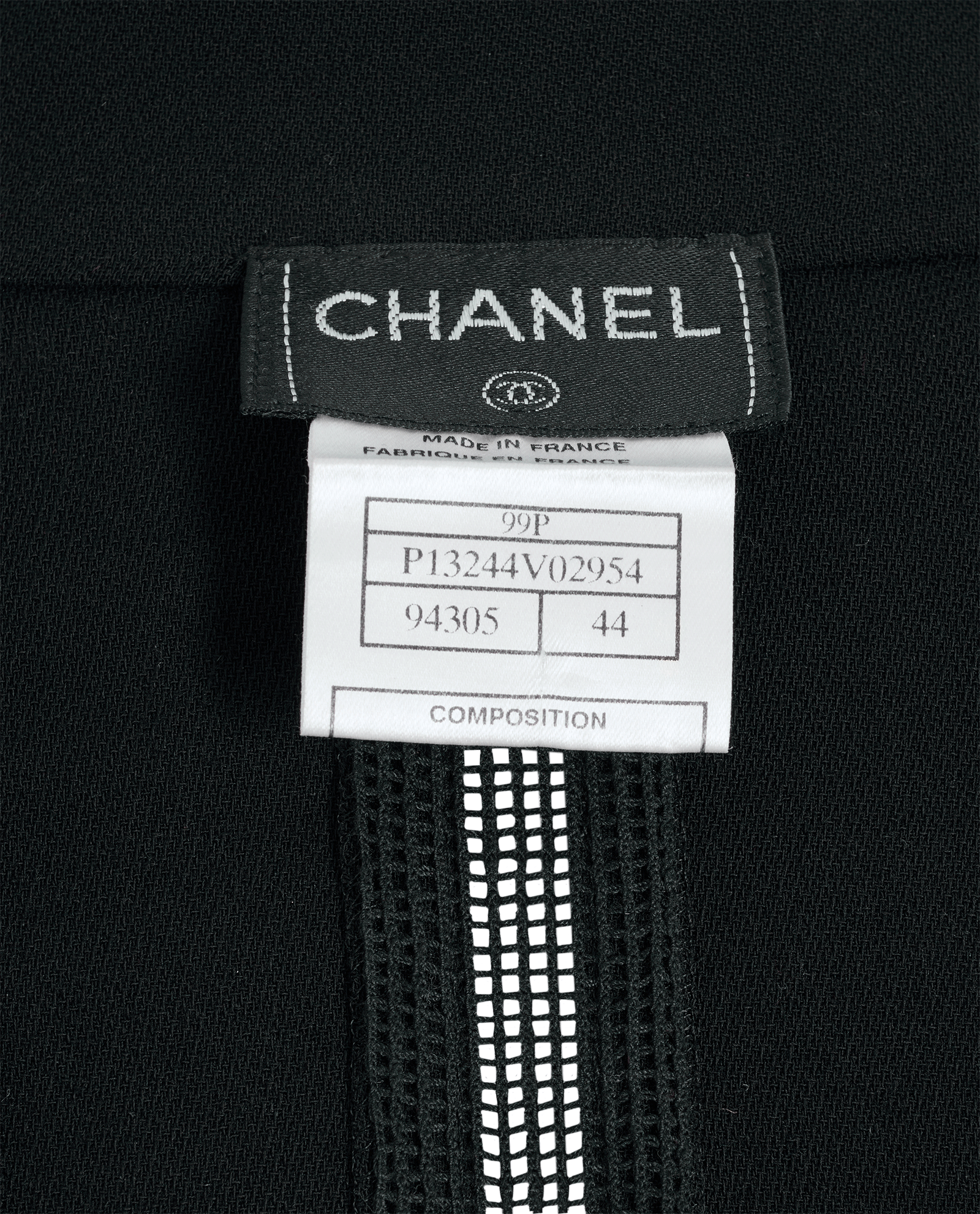 Chanel 99P Stripes Cardigan, &pound;395, Clothing, Black, Wool, Other view