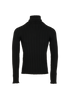 Dolce & Gabbana Ribbed Turtleneck, &pound;230, Clothing, Black, Cashmere, Front view