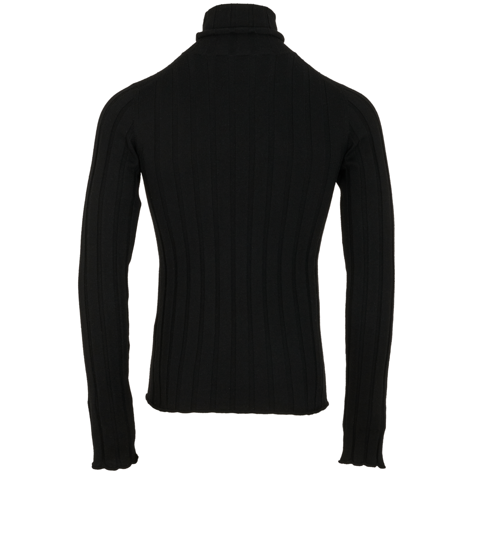 Dolce & Gabbana Ribbed Turtleneck, &pound;230, Clothing, Black, Cashmere, Back view