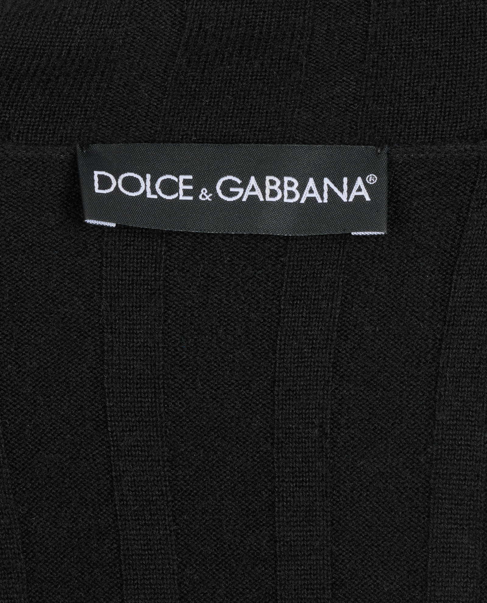 Dolce & Gabbana Ribbed Turtleneck, &pound;230, Clothing, Black, Cashmere, Other view