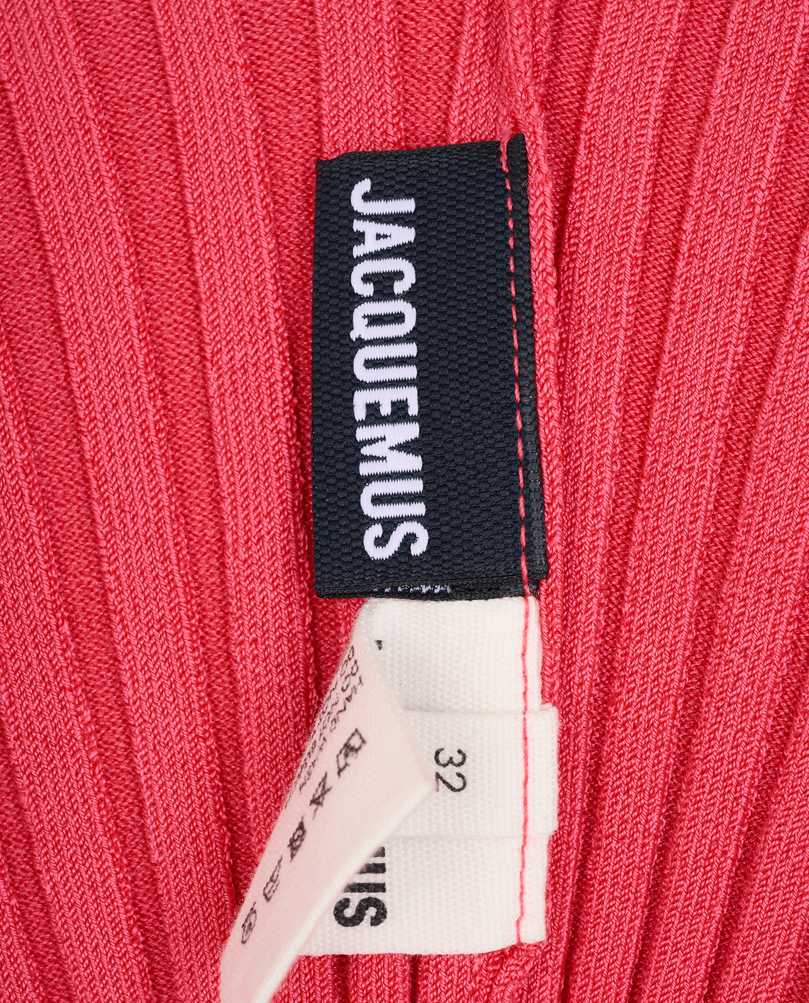 Jacquemus La Maille Pralu Cropped Cardigan, &pound;120, Clothing, Pink, Polyester (Polymer)/Viscose, Other view