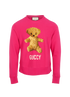 Gucci Bear Embroidered Jumper, &pound;260, Clothing, Pink, Cotton, Front view