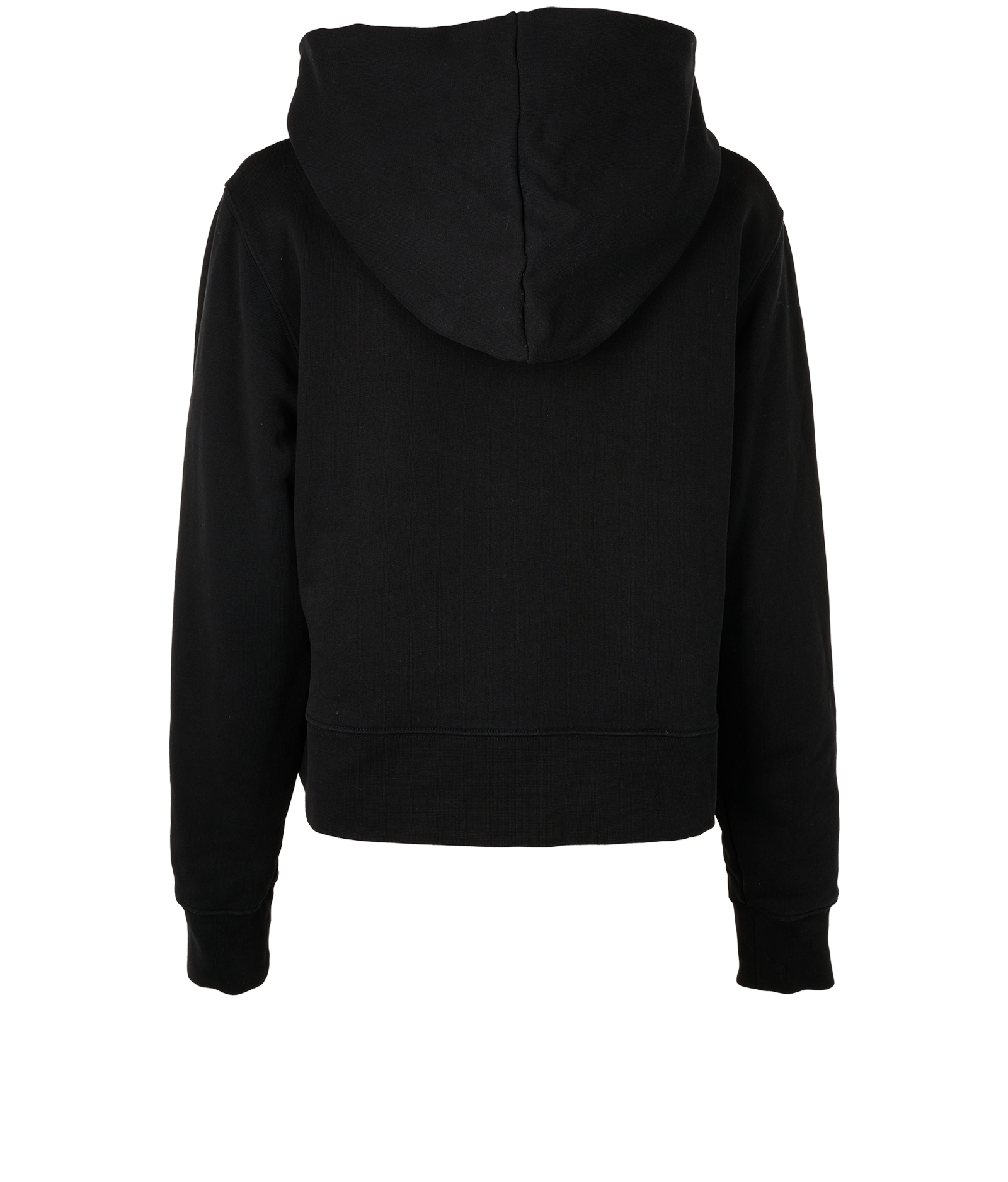 Palm Angels Logo Print Hoodie, &pound;110, Clothing, Black, Cotton, Back view