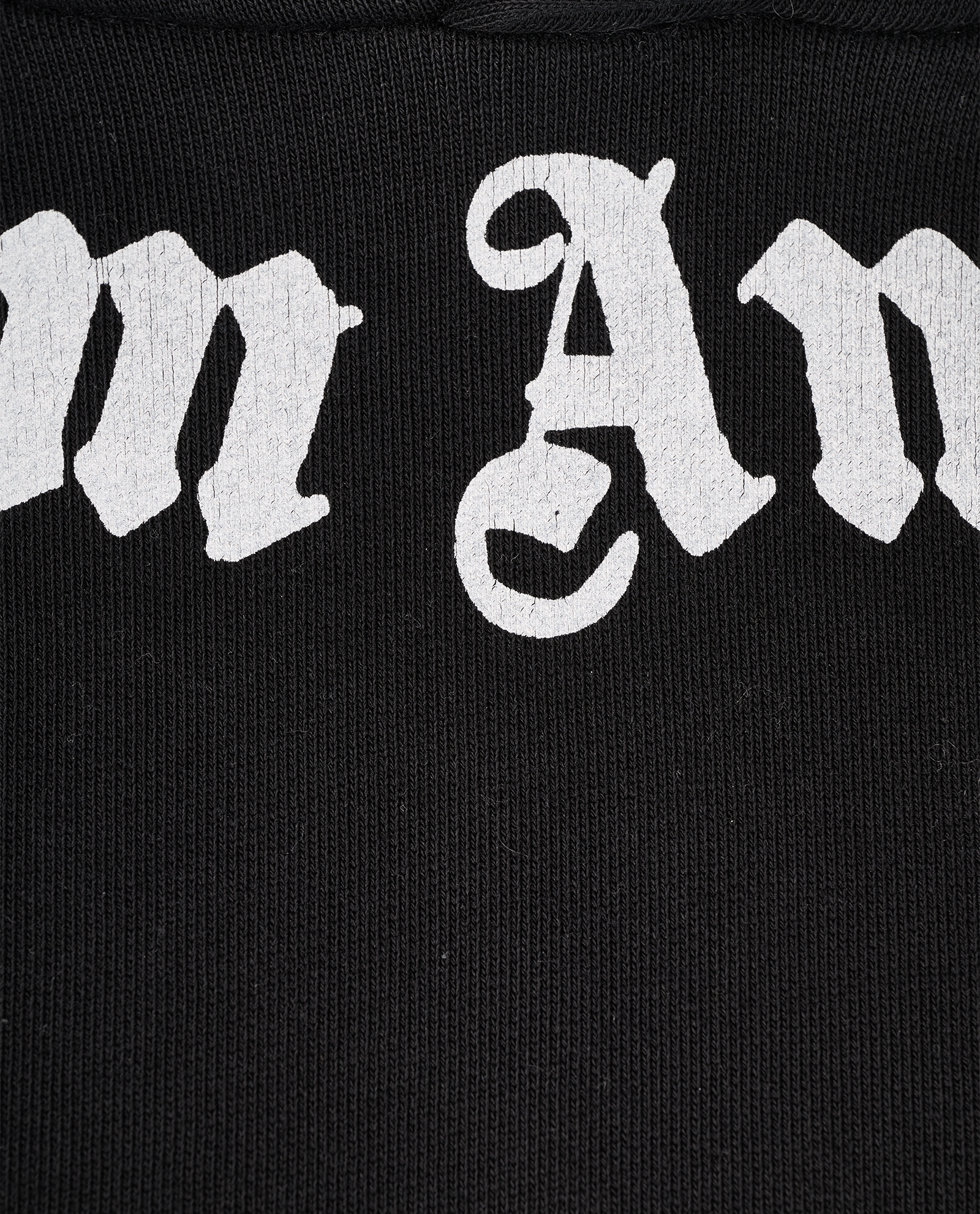 Palm Angels Logo Print Hoodie, &pound;110, Clothing, Black, Cotton, Other view