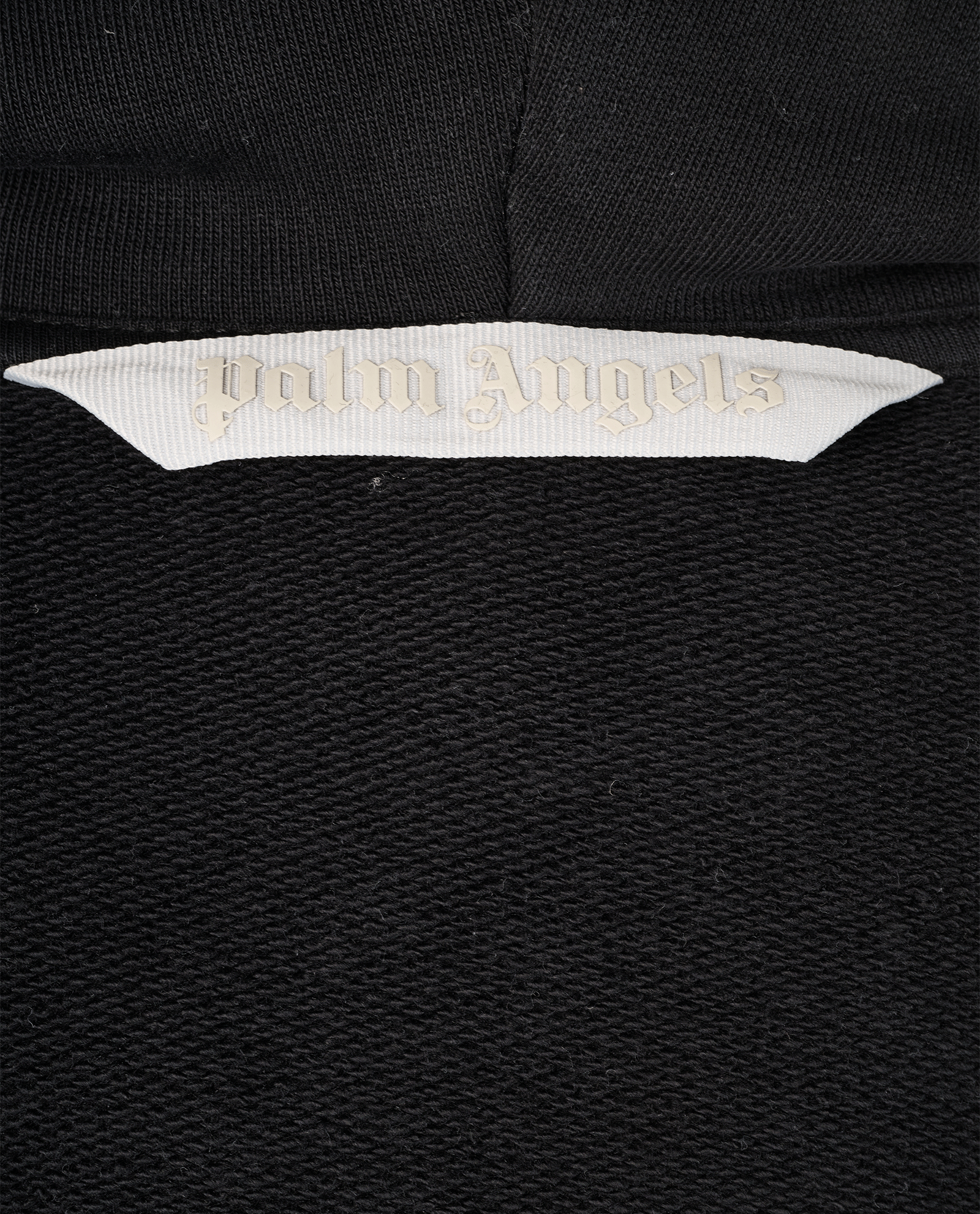 Palm Angels Logo Print Hoodie, &pound;110, Clothing, Black, Cotton, Other view