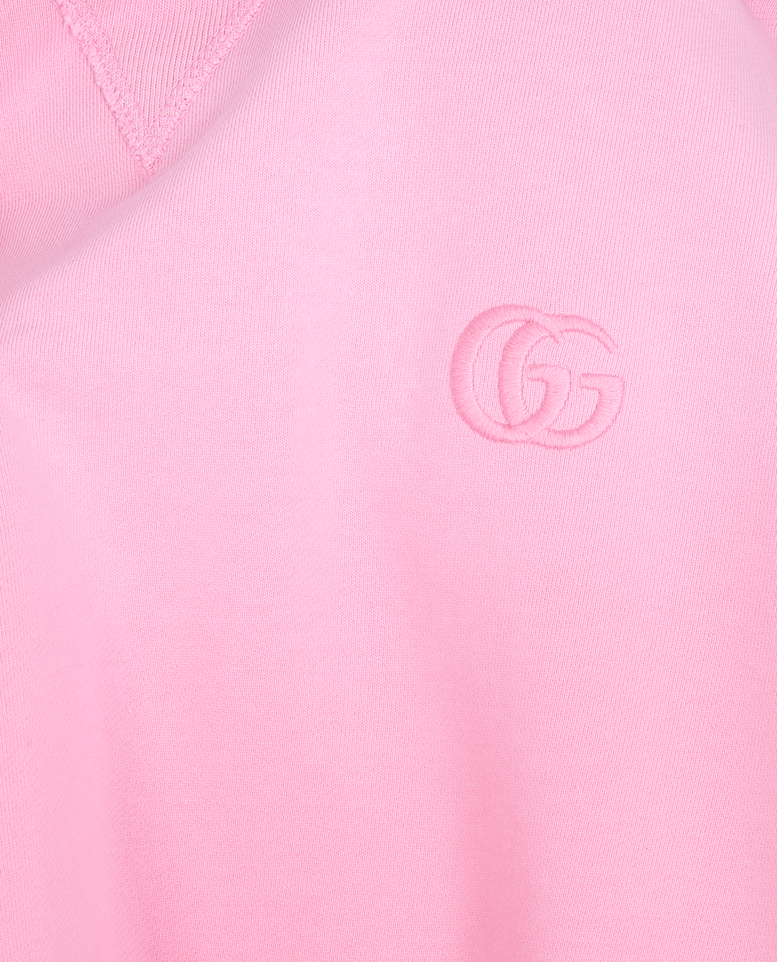 Gucci Embroidered Interlocking G Hoodie, &pound;395, Clothing, Pink, Cotton, Other view