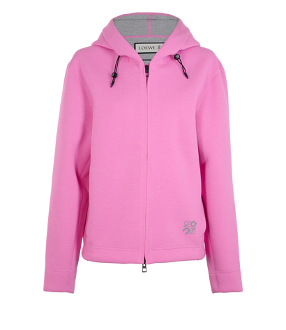 Loewe X On Running Zip Up, &pound;450, Clothing, Pink, Polyester (Polymer), Front view