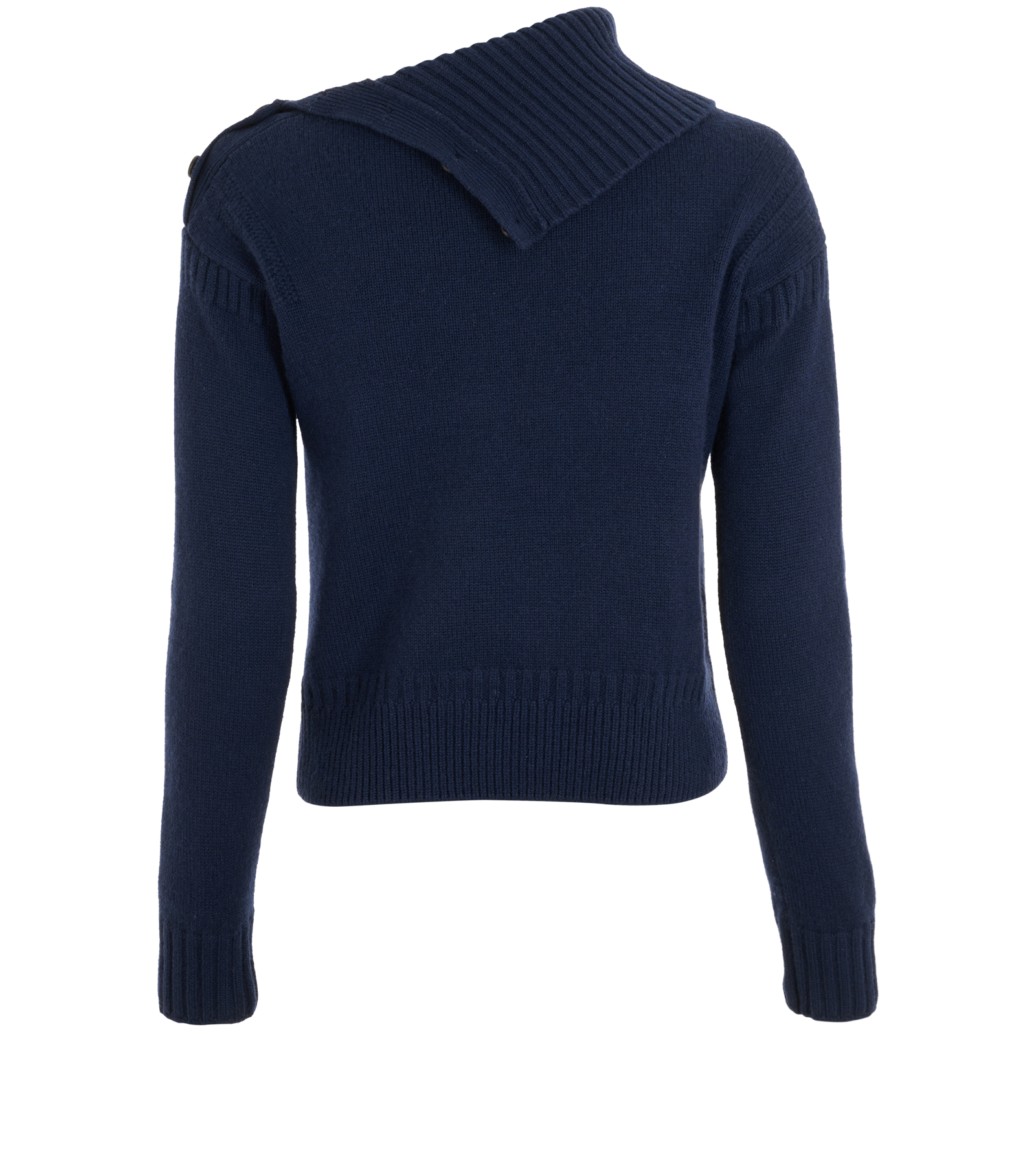 Christian Dior High Neck Jumper, &pound;220, Clothing, Blue, Cashmere, Back view