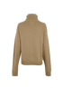 Prada Triangle Patch Turtleneck Jumper, &pound;410, Clothing, Beige, Cashmere, Back view