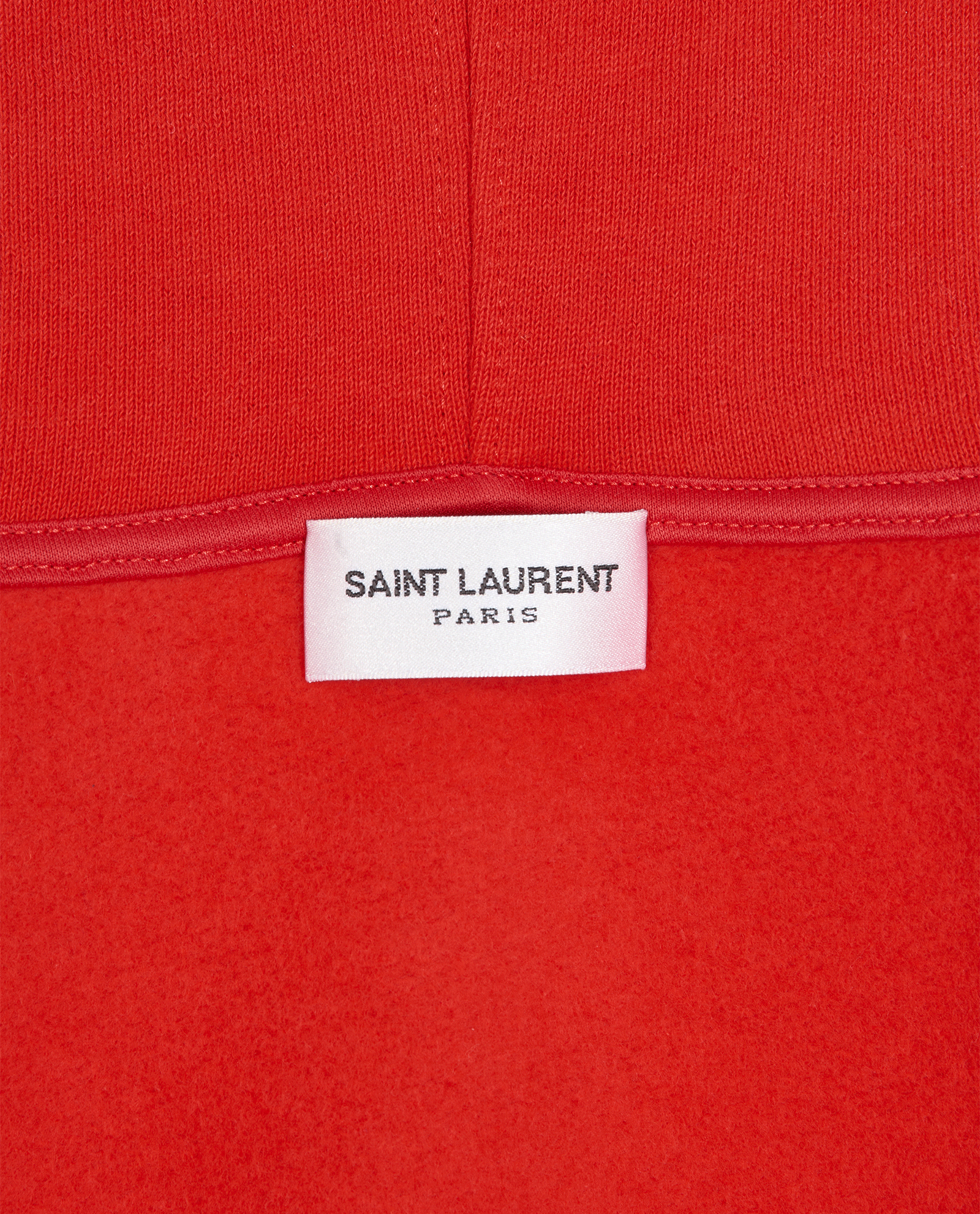 Saint Laurent Zip Up Hoodie Vest, &pound;220, Clothing, Red, Cotton, Other view