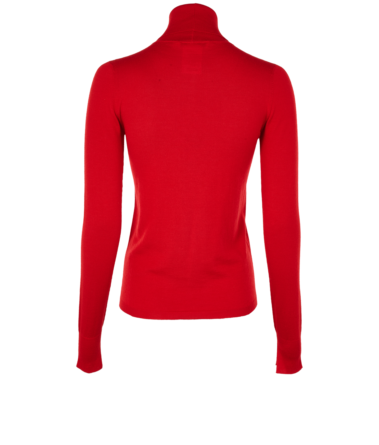 Christian Dior CD Turtleneck Jumper, &pound;250, Clothing, Red, Cashmere/Wool, Back view