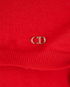 Christian Dior CD Turtleneck Jumper, &pound;250, Clothing, Red, Cashmere/Wool, Other view