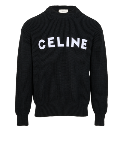 Celine Oversized Sweater, &pound;475, Clothing, Black, Wool, Front view