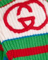 Gucci x Adidas Logo Cable Jumper, &pound;350, Clothing, Blue/Green/Red, Wool, Other view