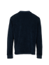 Moncler Logo Jumper, &pound;210, Clothing, Navy, Cotton, Back view