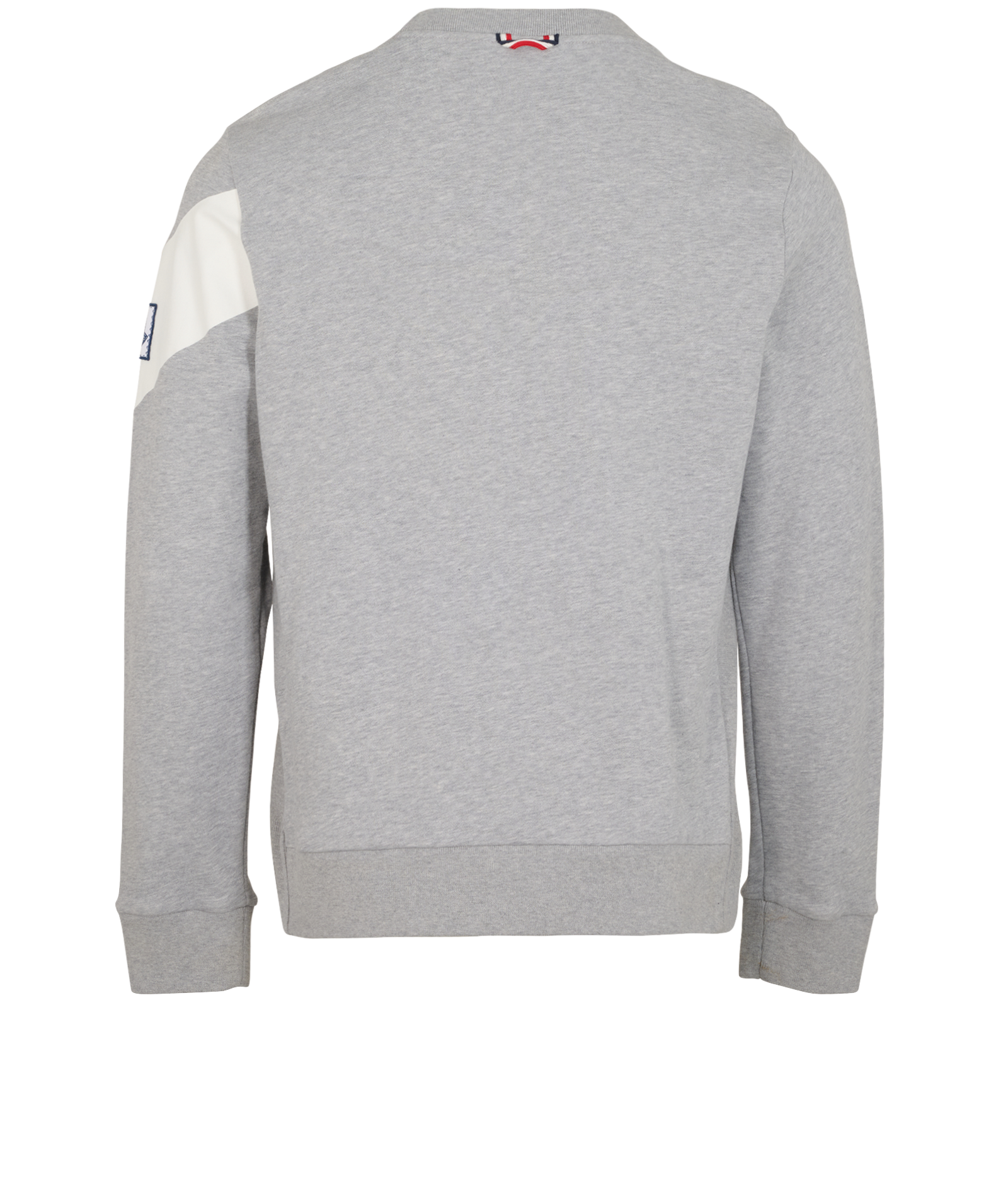 Moncler Crew Neck Jumper, &pound;150, Clothing, Grey, Cotton, Back view