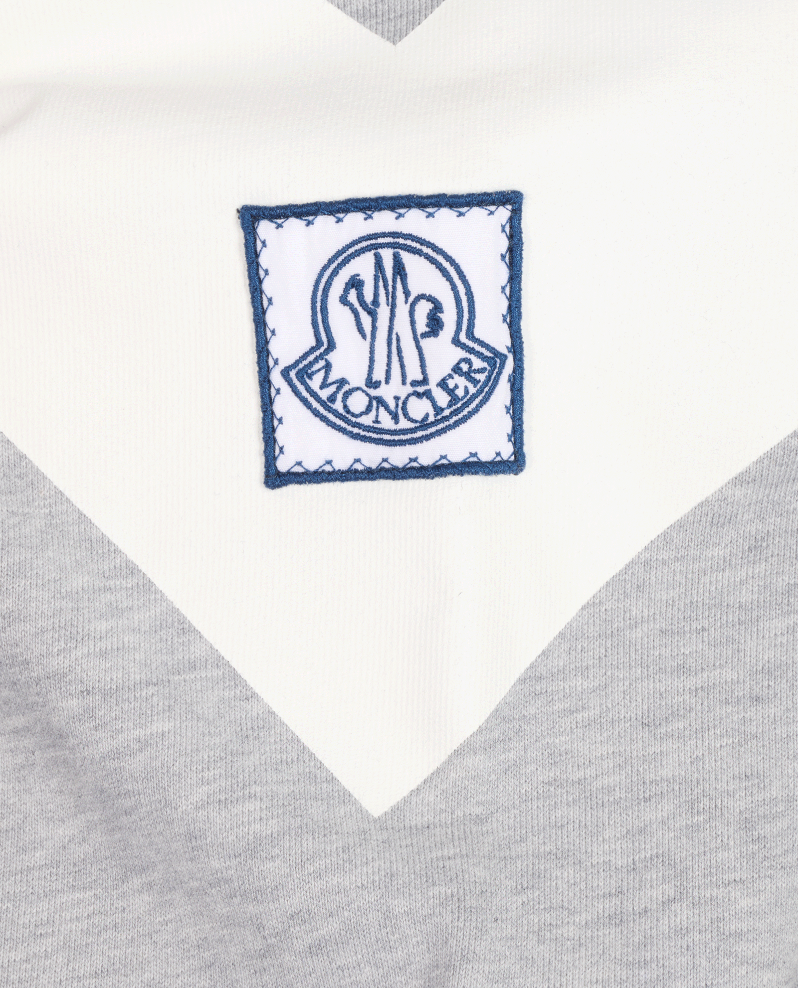 Moncler Crew Neck Jumper, &pound;150, Clothing, Grey, Cotton, Other view