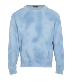 Tom Ford Crew Neck Jumper, Mens, Cotton, Blue, Sz M, 2*
