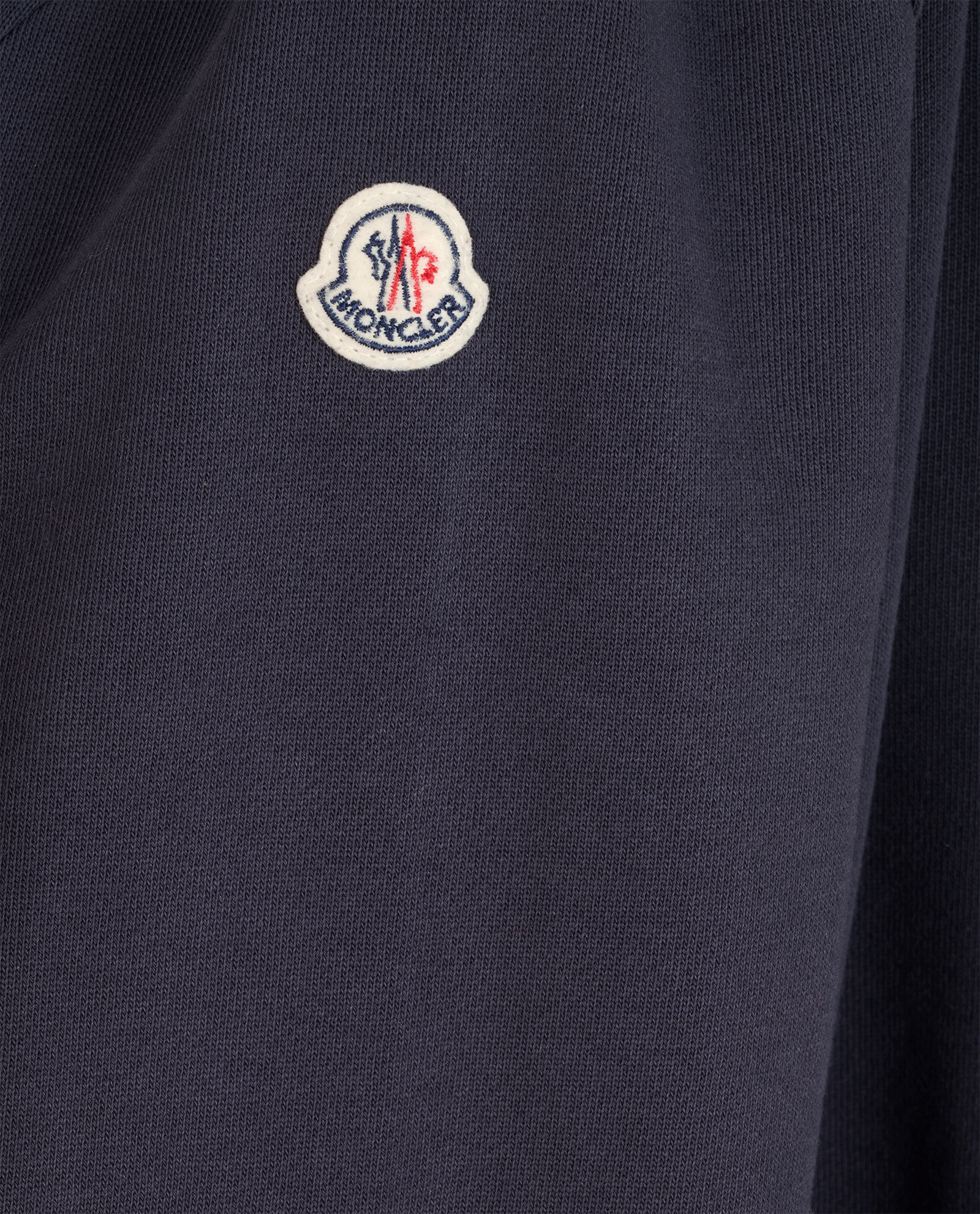 Moncler Zip Up Cardigan, &pound;320, Clothing, Navy, Cotton, Other view