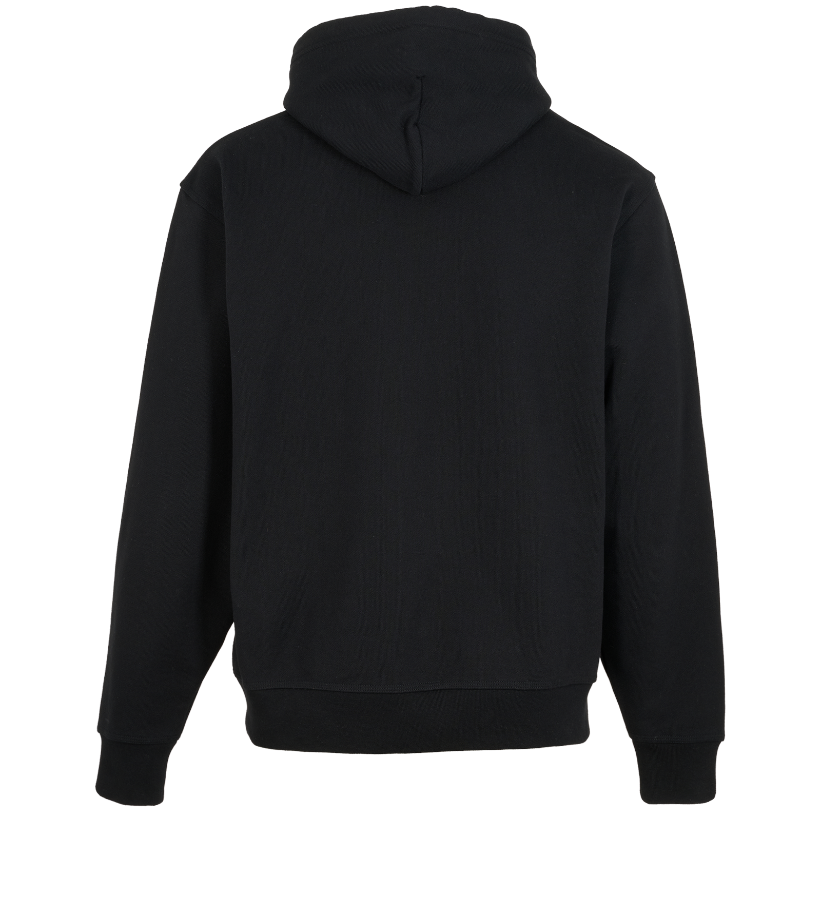 Burberry Check Label Hoodie, &pound;295, Clothing, Black, Cotton, Back view