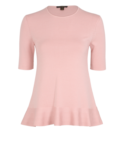 Louis Vuitton Short Sleeves Jumper, &pound;280, Clothing, Pink, Cashmere/Wool, Front view