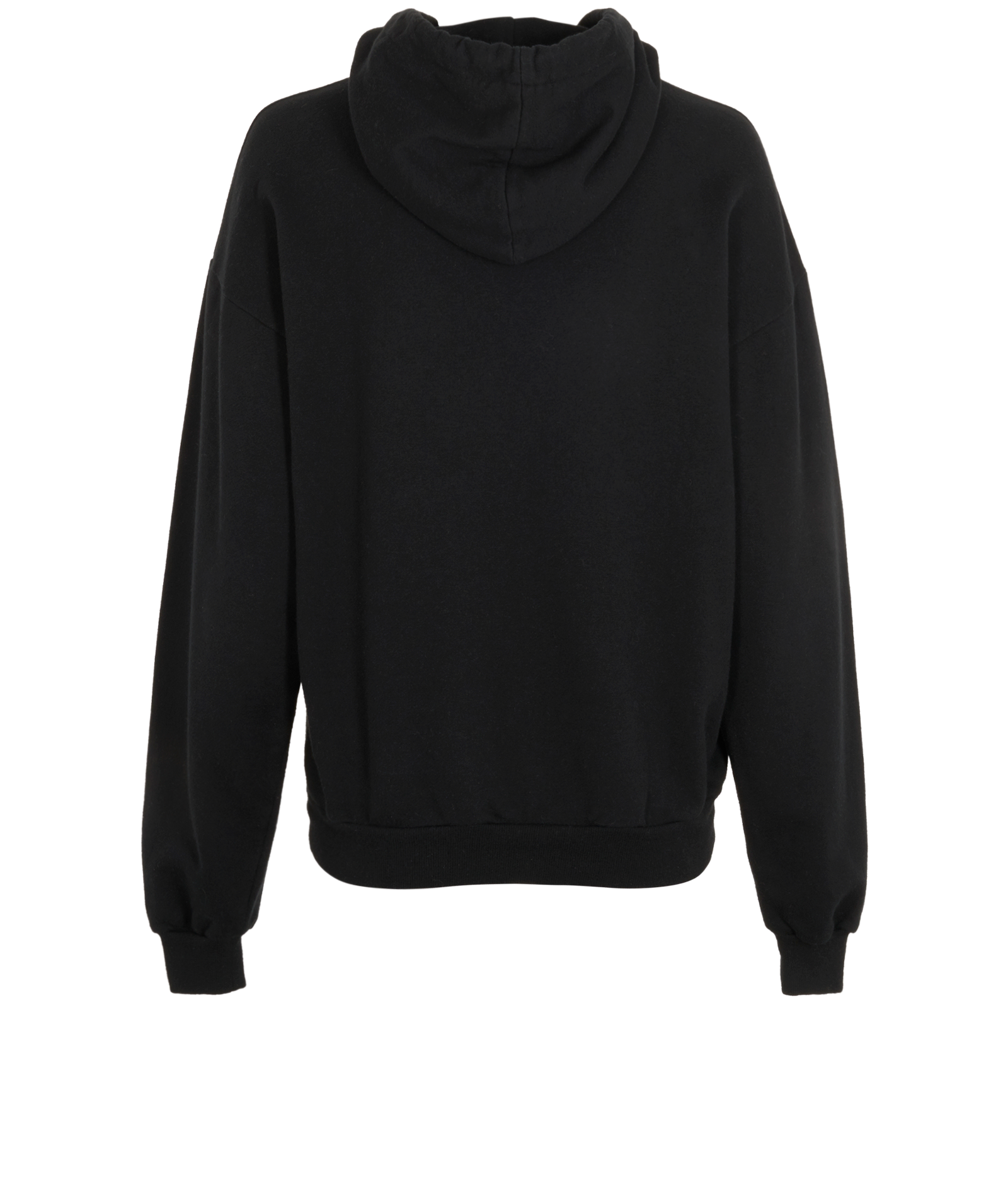 Celine Triomphe Logo Hoodie, &pound;275, Clothing, Black, Cashmere/Cotton, Back view