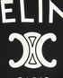 Celine Triomphe Logo Hoodie, &pound;275, Clothing, Black, Cashmere/Cotton, Other view
