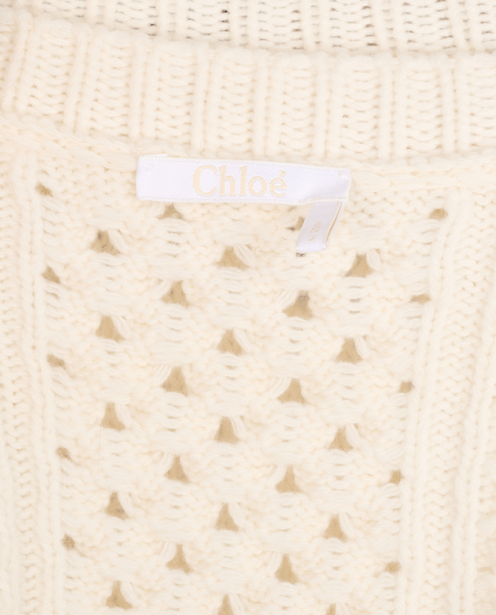 Chloe Cable Knit Pullover, &pound;150, Clothing, Cream, Wool, Other view