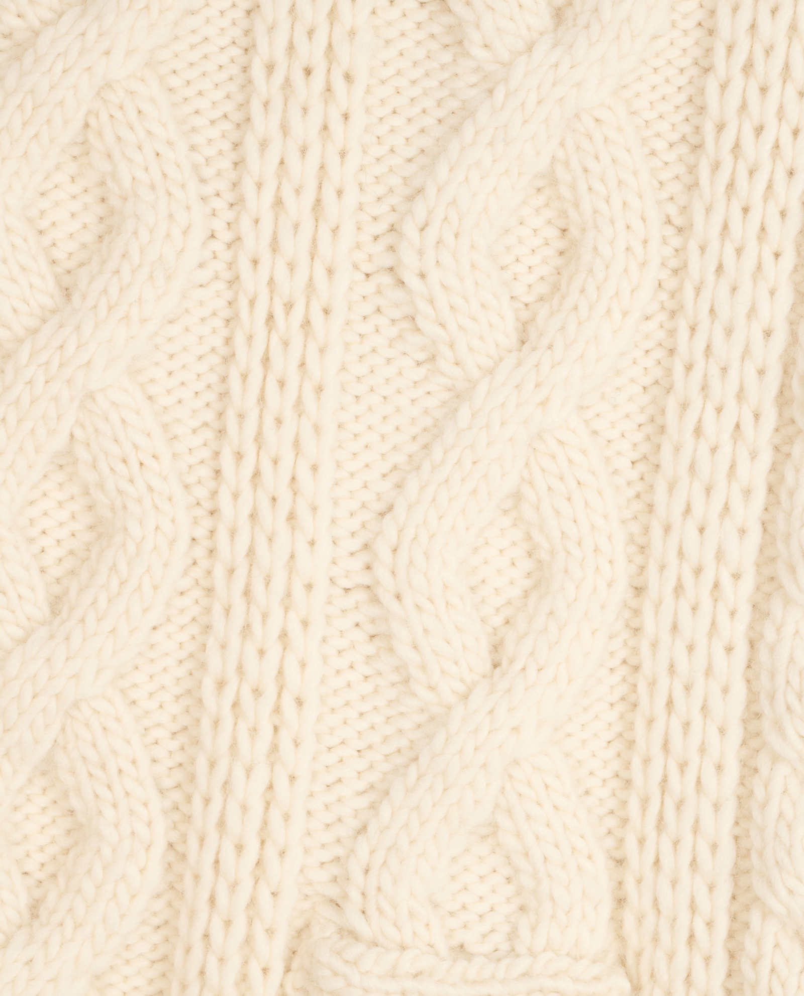 Victoria Beckham Chunky Cable Cropped Jumper, &pound;220, Clothing, Cream, Wool, Other view