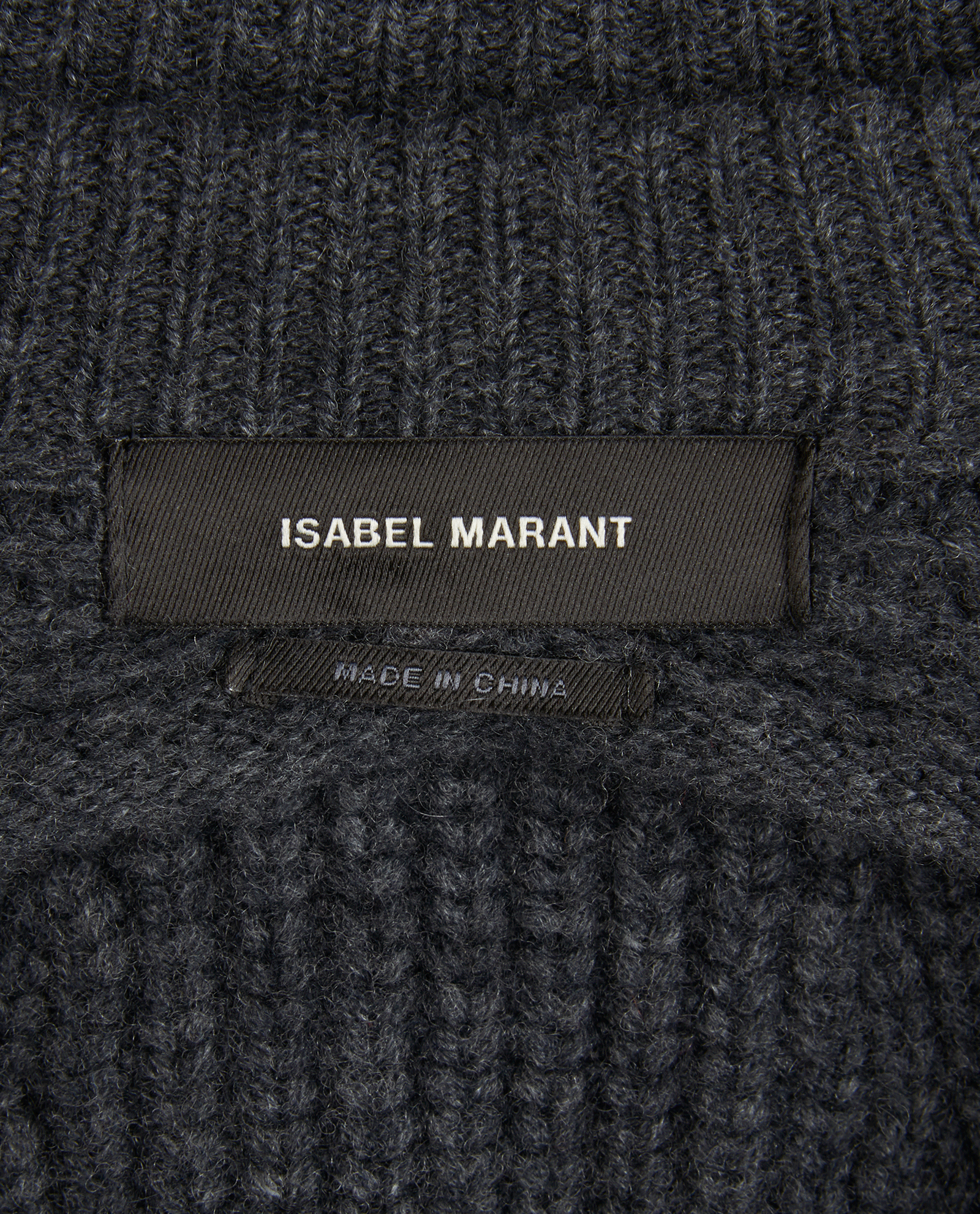 Isabel Marant Palma Cut Out Jumper, &pound;220, Clothing, Grey, Wool, Other view