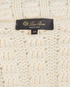Loro Piana Cable Knit Polo Jumper, &pound;295, Clothing, Cream, Cashmere/Mohair, Other view