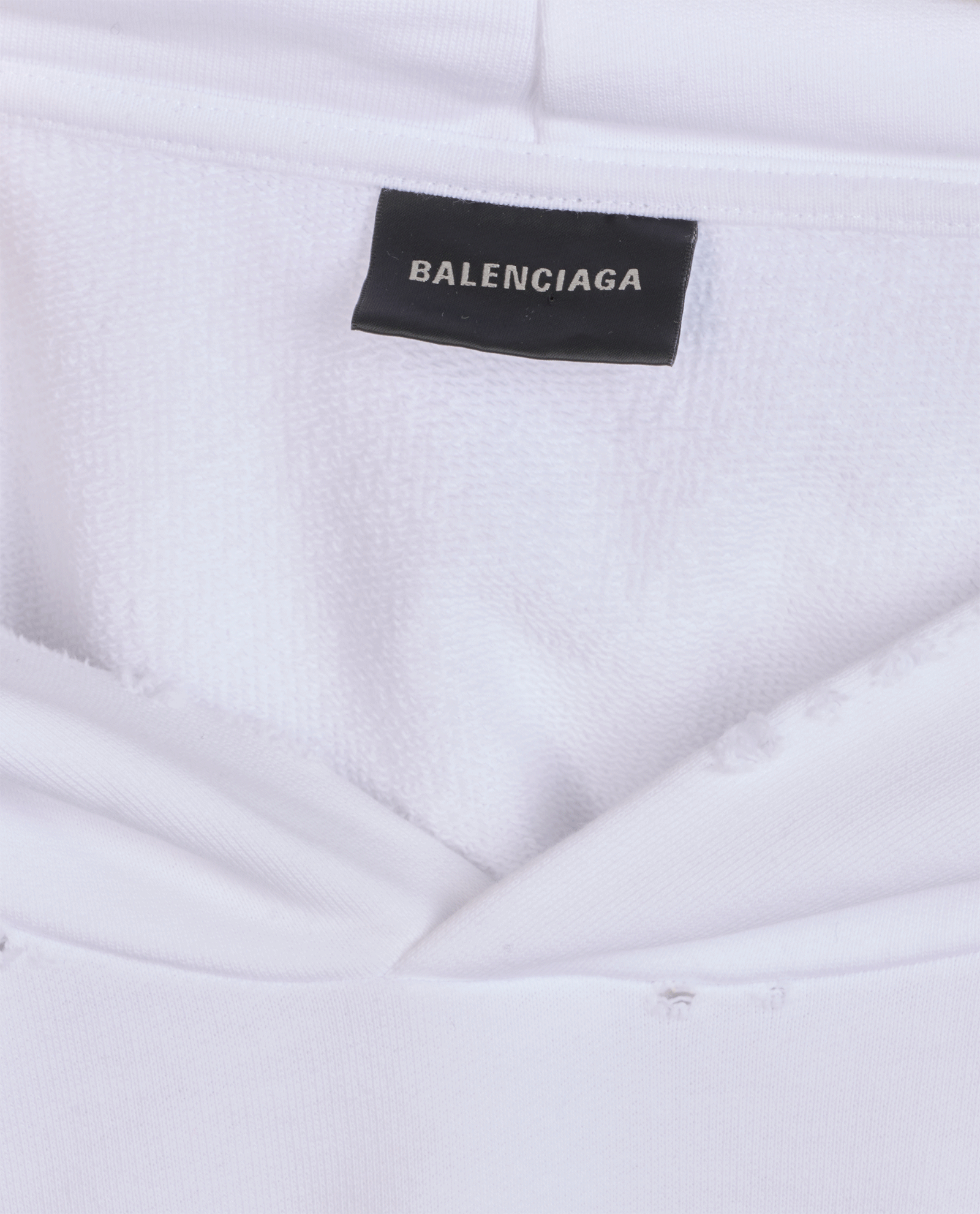 Balenciaga Hand-Drawn BB Icon Fit Jumper, &pound;295, Clothing, White, Cotton, Other view