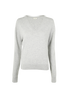 Saint Laurent V-Neck Sweater, &pound;295, Clothing, Grey, Cashmere, Front view