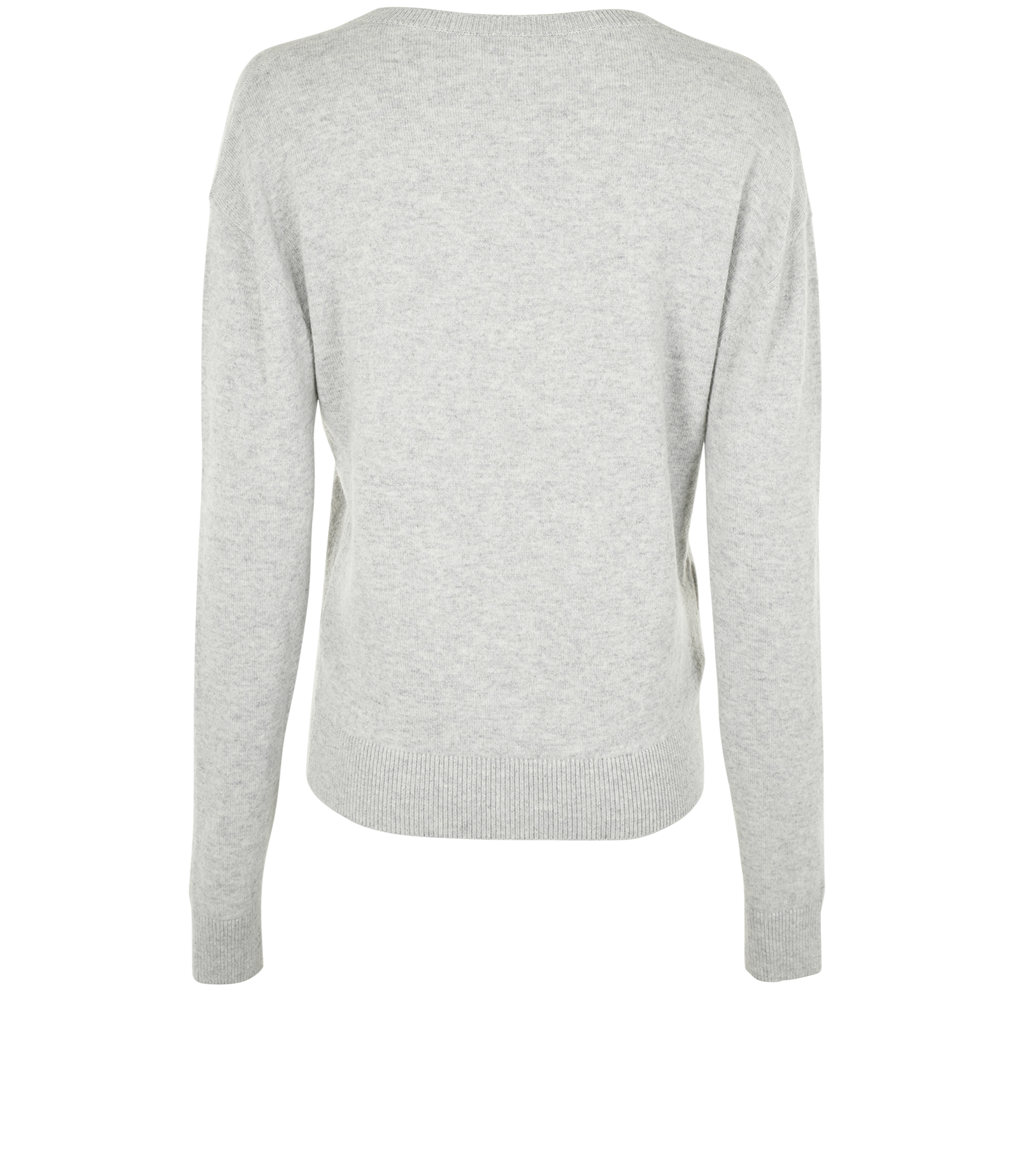 Saint Laurent V-Neck Sweater, &pound;295, Clothing, Grey, Cashmere, Back view