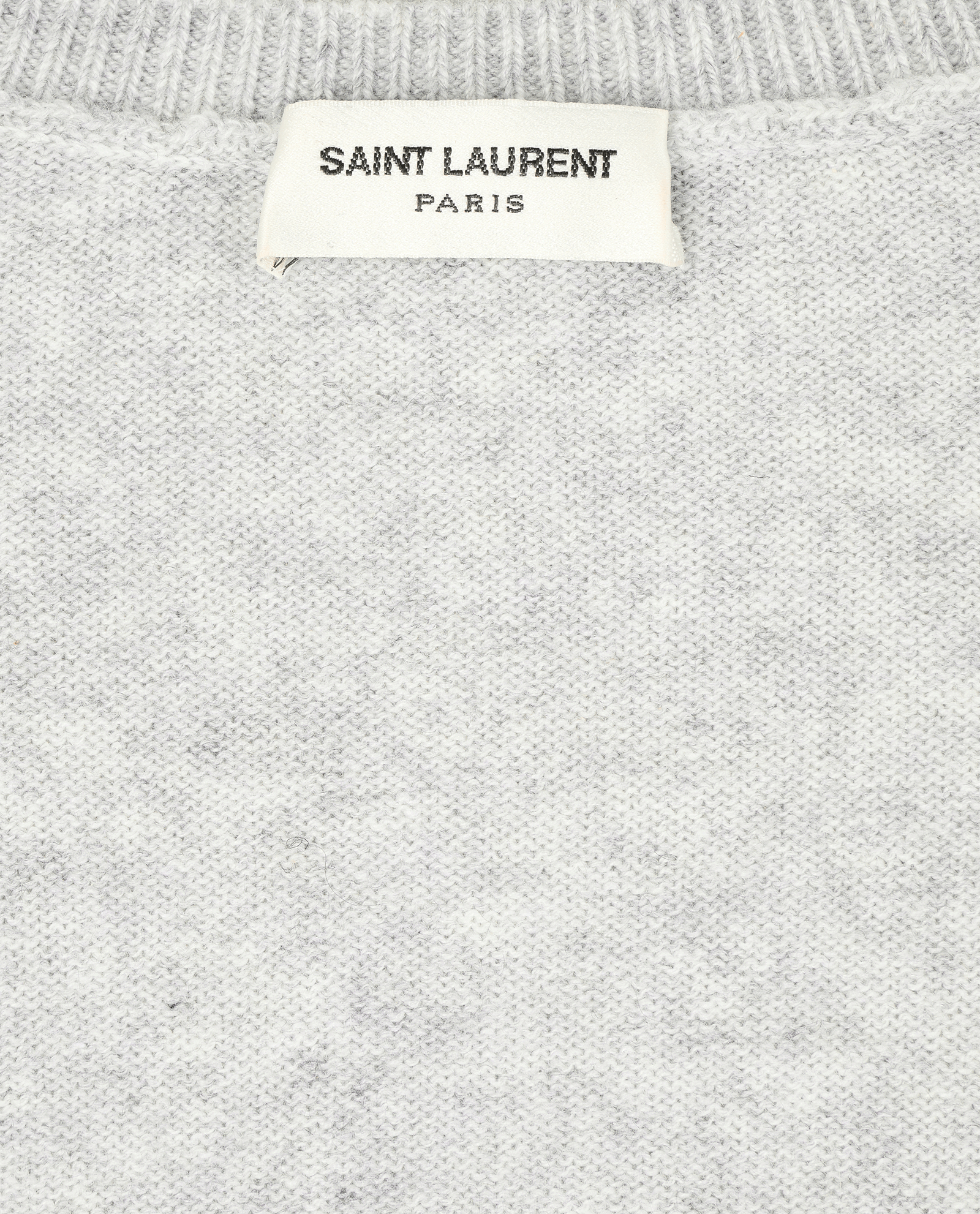 Saint Laurent V-Neck Sweater, &pound;295, Clothing, Grey, Cashmere, Other view