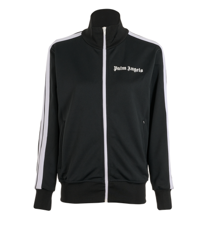 Palm Angels Zip Up Jacket, &pound;120, Clothing, Black, Polyester (Polymer), Front view