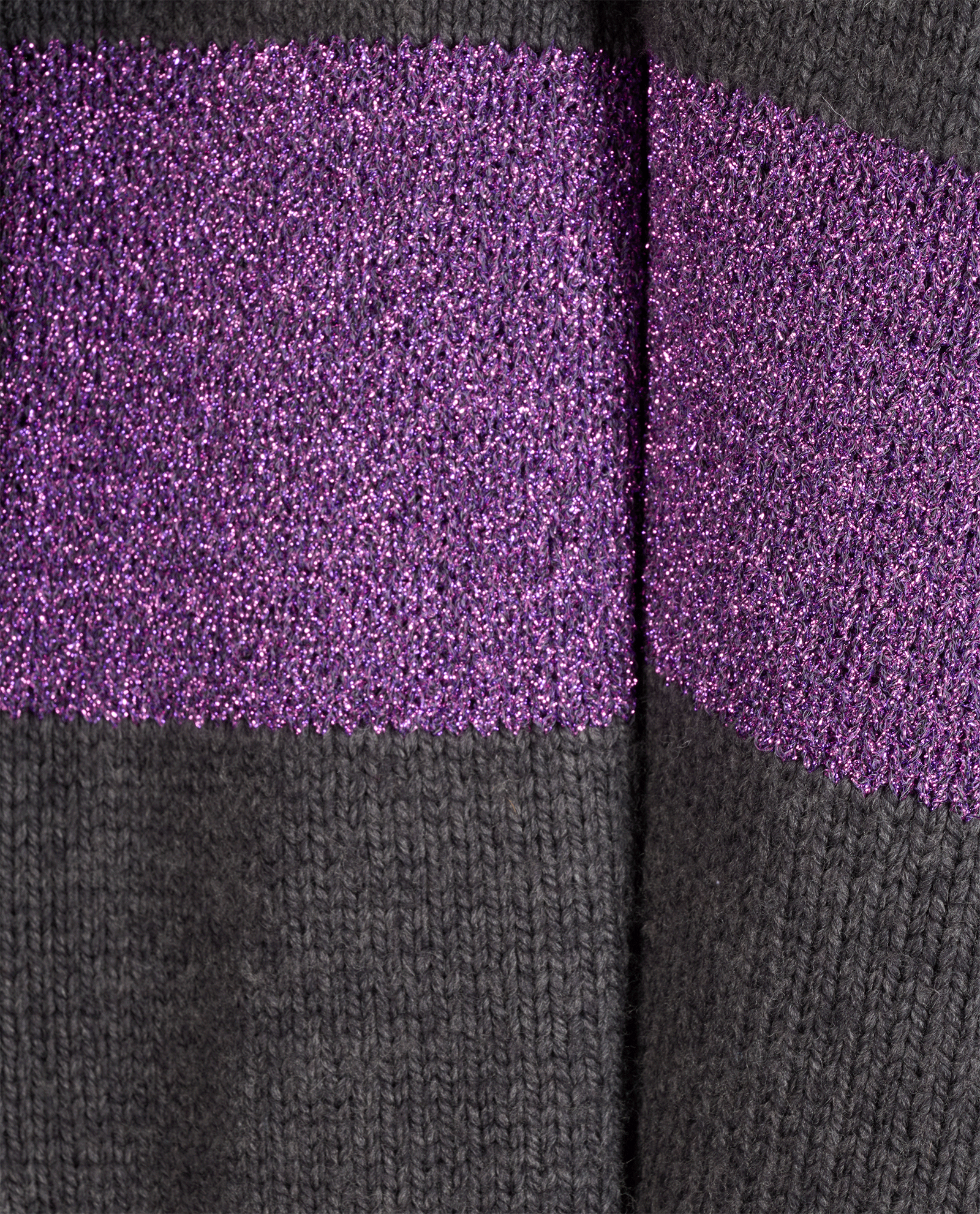 Dsquared2 Lurex Striped Jumper, &pound;110, Clothing, Grey/Purple, Polyester (Polymer)/Wool, Other view