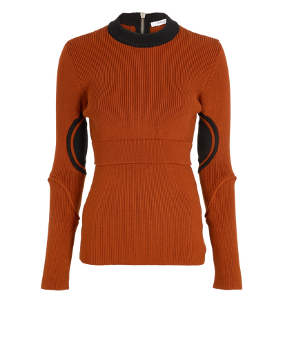 Givenchy Silhouette Knit Jumper, &pound;150, Clothing, Brown, Cotton, Front view