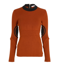 Givenchy Silhouette Knit Jumper, Cotton, Brown, Sz XS, 3*