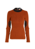 Givenchy Silhouette Knit Jumper, &pound;150, Clothing, Brown, Cotton, Front view