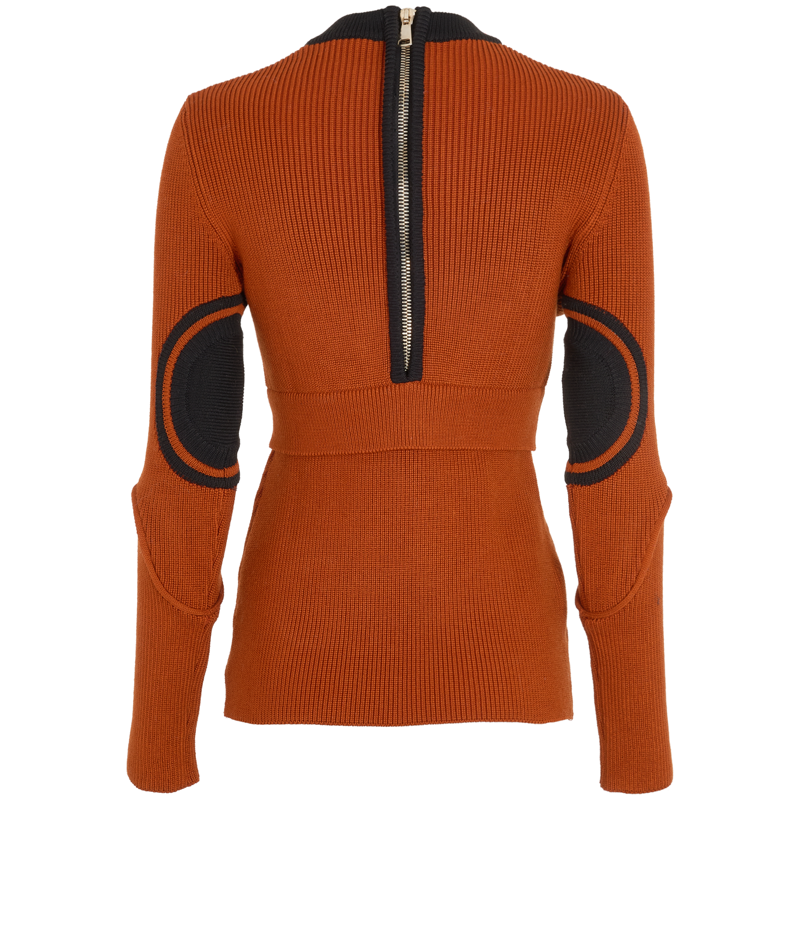 Givenchy Silhouette Knit Jumper, &pound;150, Clothing, Brown, Cotton, Back view