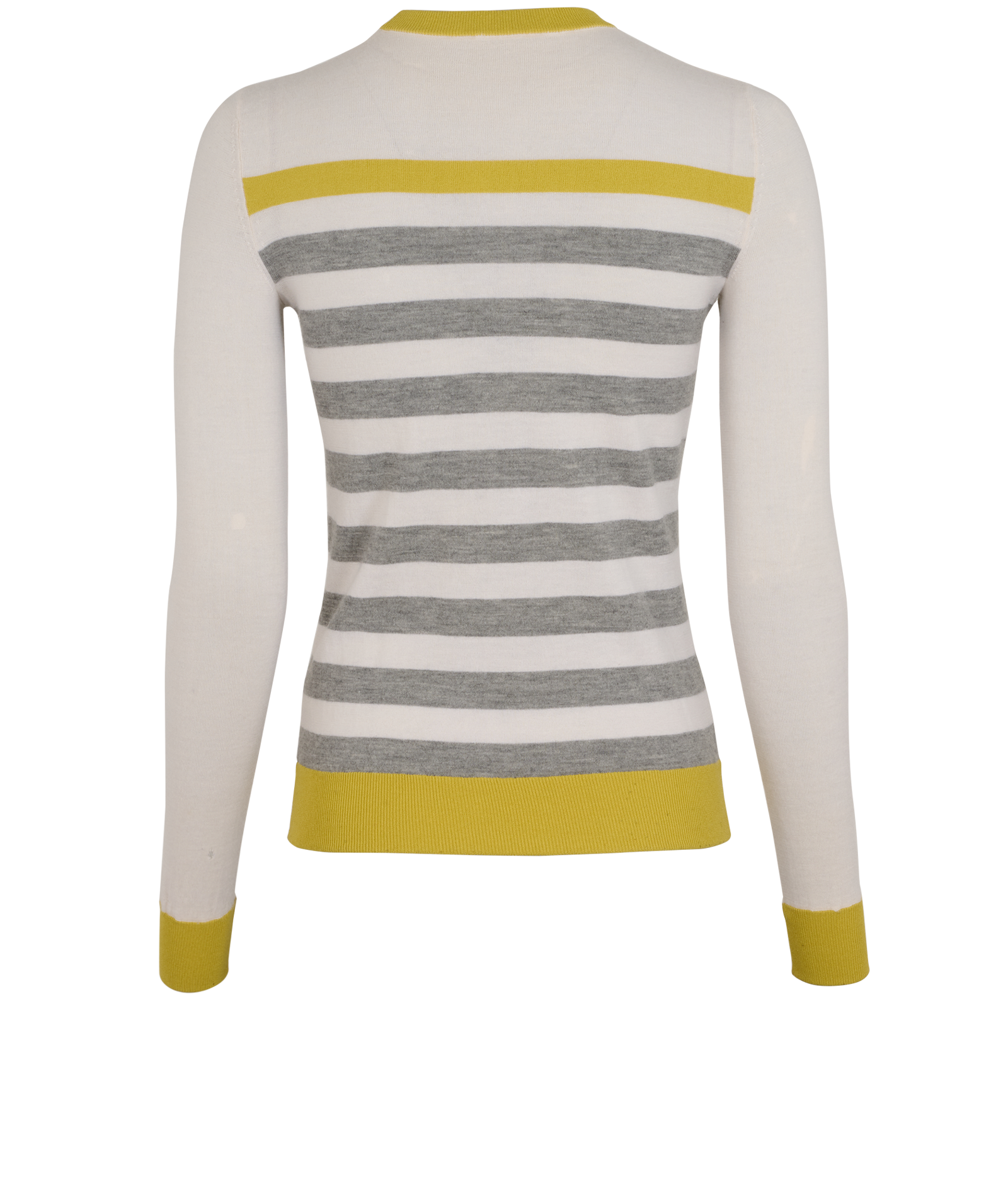 Joseph Stripped Jumper, &pound;50, Clothing, White, Cashmere, Back view