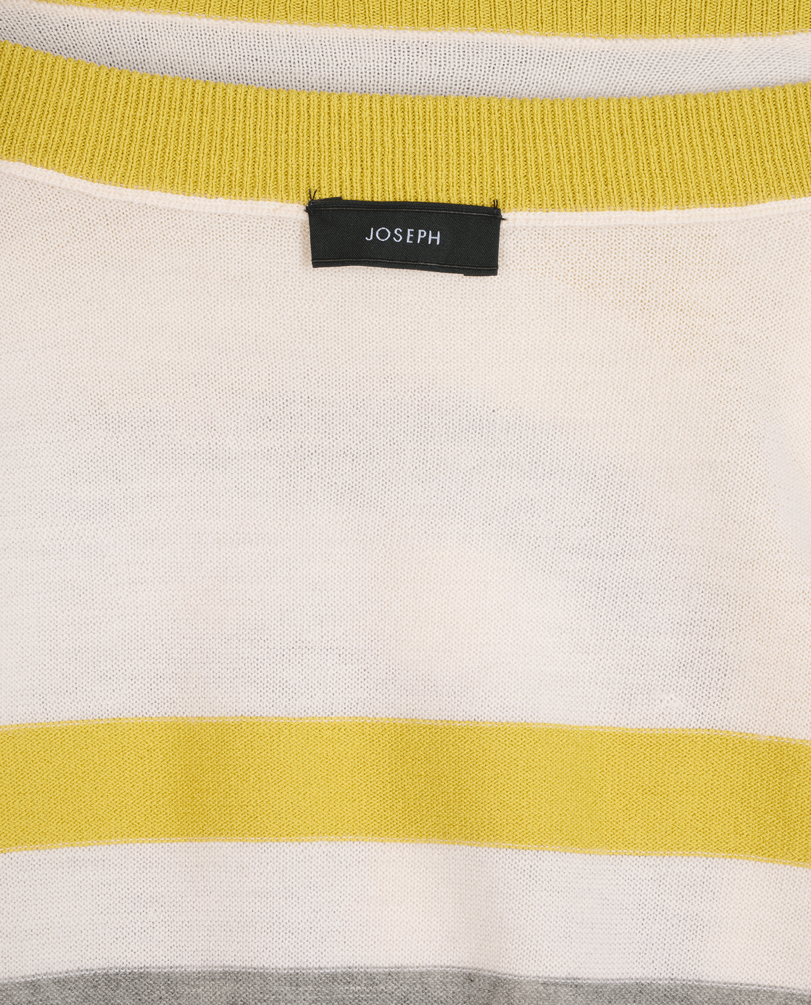 Joseph Stripped Jumper, &pound;50, Clothing, White, Cashmere, Other view