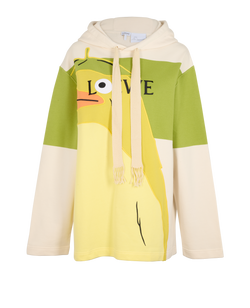 Loewe x Spirited Away Hoodie, Cotton, Cream/Green/Yellow, Sz L, 2*