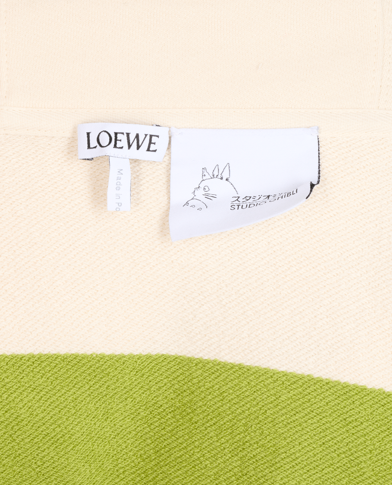 Loewe x Spirited Away Hoodie, &pound;550, Clothing, Cream/Green/Yellow, Cotton, Other view