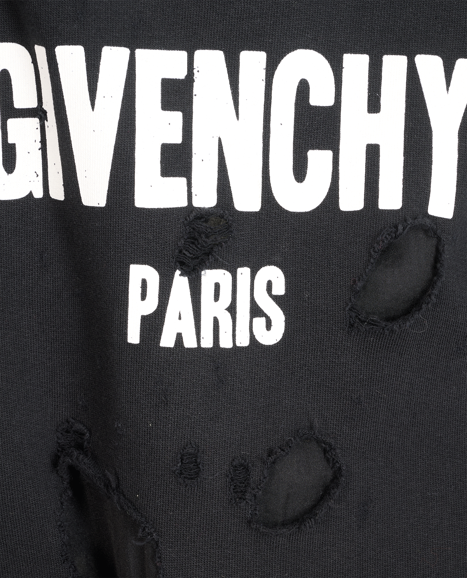 Givenchy Logo Distressed Jumper, &pound;250, Clothing, Black, Cotton, Other view