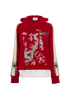 Gucci Dragon Embroidery Hoodie, &pound;375, Clothing, Pink, Cotton/Polyester, Front view