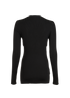 Prada Logo Pocket Jumper, &pound;350, Clothing, Black, Silk/Wool, Back view