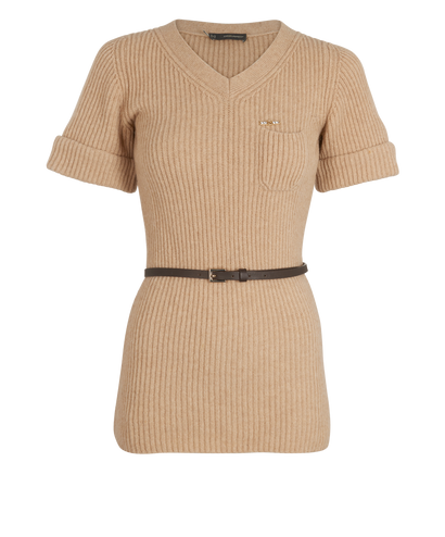 D Squared Belted Jumper, &pound;110, Clothing, Beige, Camel Hair, Front view